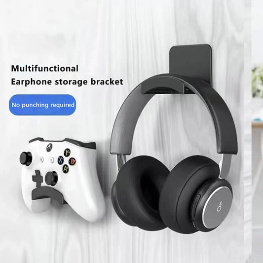 "Headset Hub: Under Desk Hanger for Headphones & Controllers"